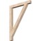 Ekena Millwork Traditional Block Smooth Bracket, Douglas Fir, 3 1/2"W x 34"D x 46"H BKT04X34X46TRA05SDF - alternate 1
